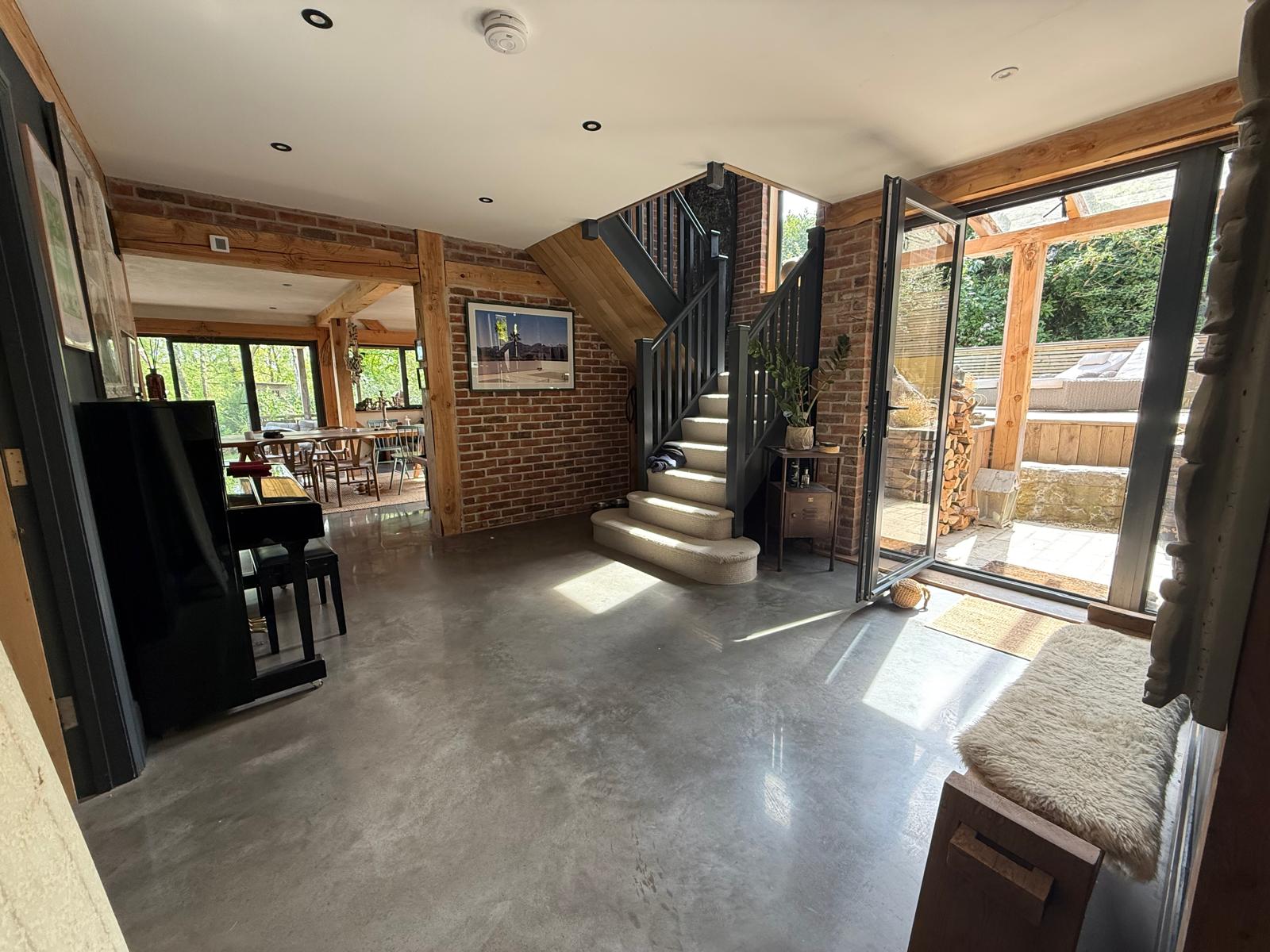 New Build, Lyme Regis — stairs and hallway