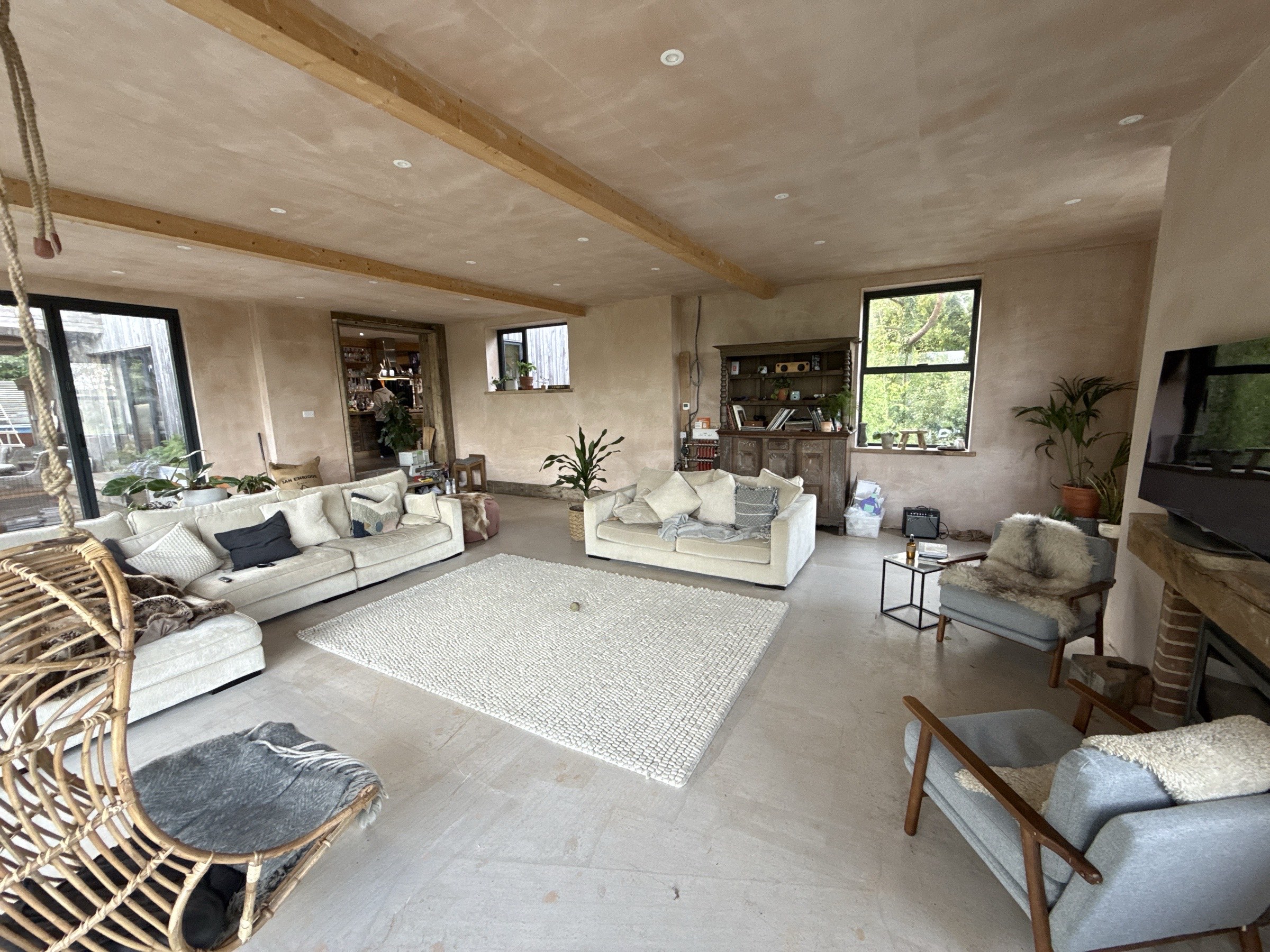 New Build, Lyme Regis — living room seating area