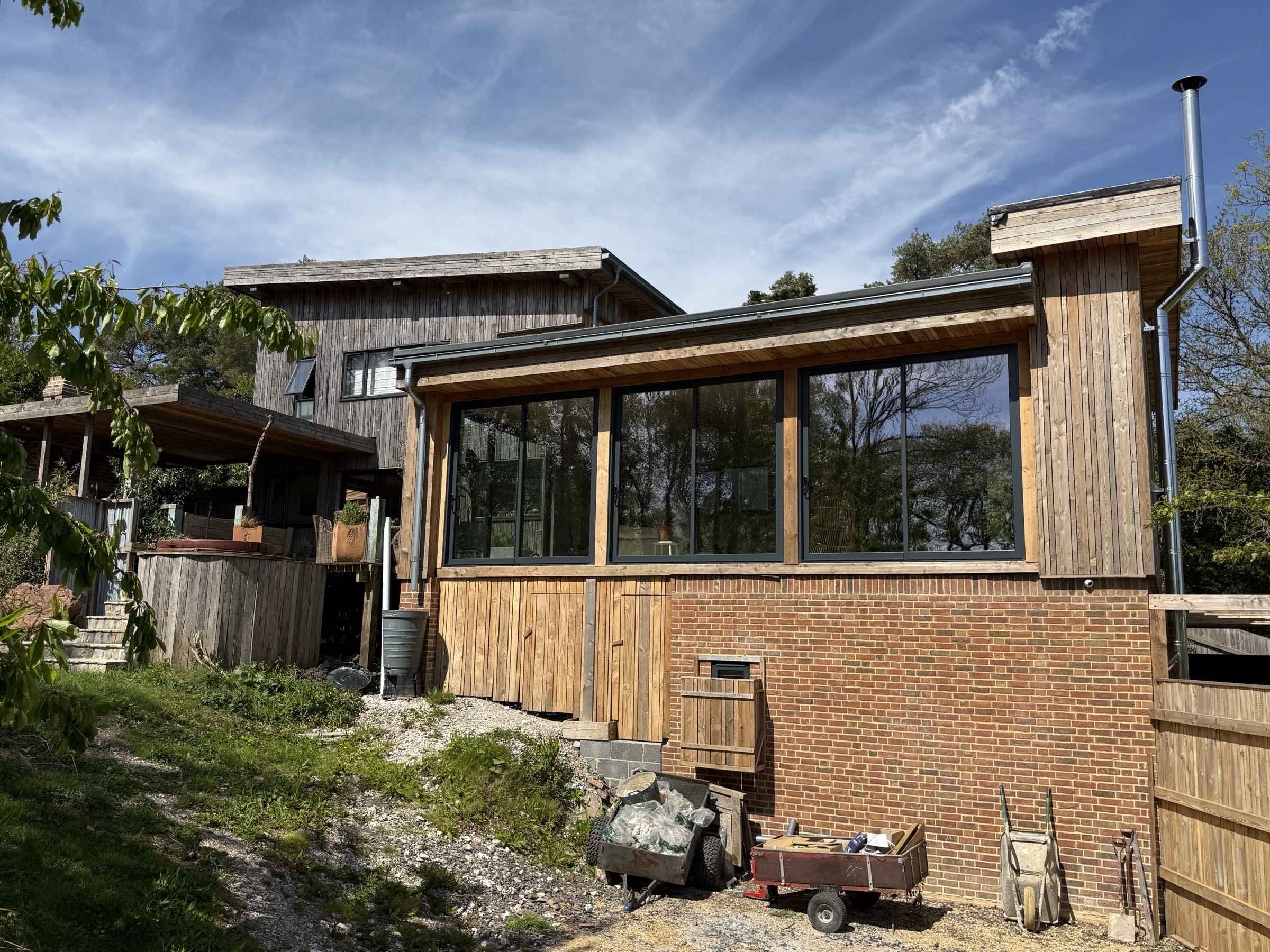 New Build, Lyme Regis — timber-clad exterior